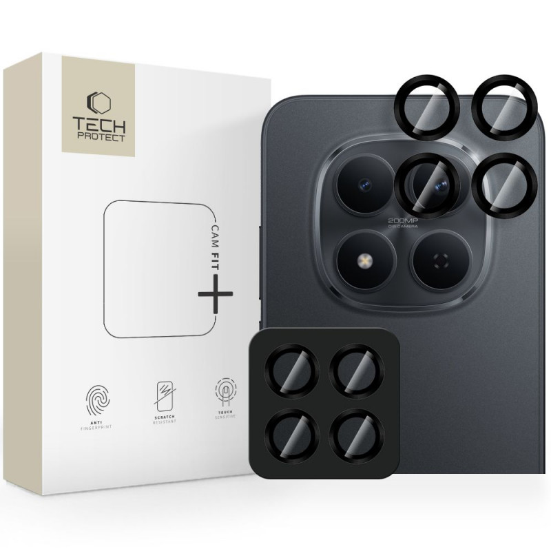 Tech-Protect Camring Fit+ THP5094 Camera Cover Xiaomi Redmi Note 15 Pro 5G / 15 Pro+ 5G / POCO M8 Pro, Black