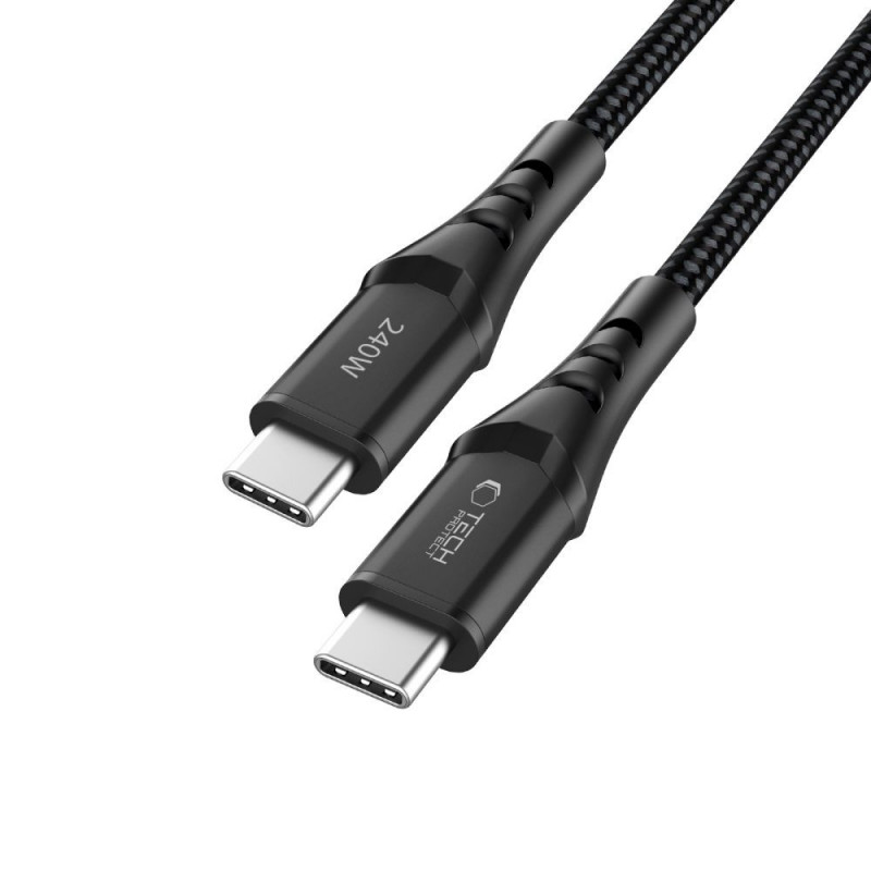 Tech-Protect Ultraboost UB11T USB-C to USB-C Cable PD 240W, 100 cm, Black