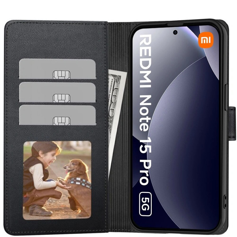 Tech-Protect Wallet Case Xiaomi Redmi Note 15 Pro 5G, Matte Black