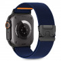 Tech-Protect Nylon Clasp Watch Strap for Apple Watch 6 / 7 / 8 / 9 / 10 / SE / Ultra 1 / 2 44/45/46/49 mm, Navy