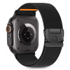Tech-Protect Nylon Clasp Watch Strap for Apple Watch 6 / 7 / 8 / 9 / 10 / SE / Ultra 1 / 2 44/45/46/49 mm, Black