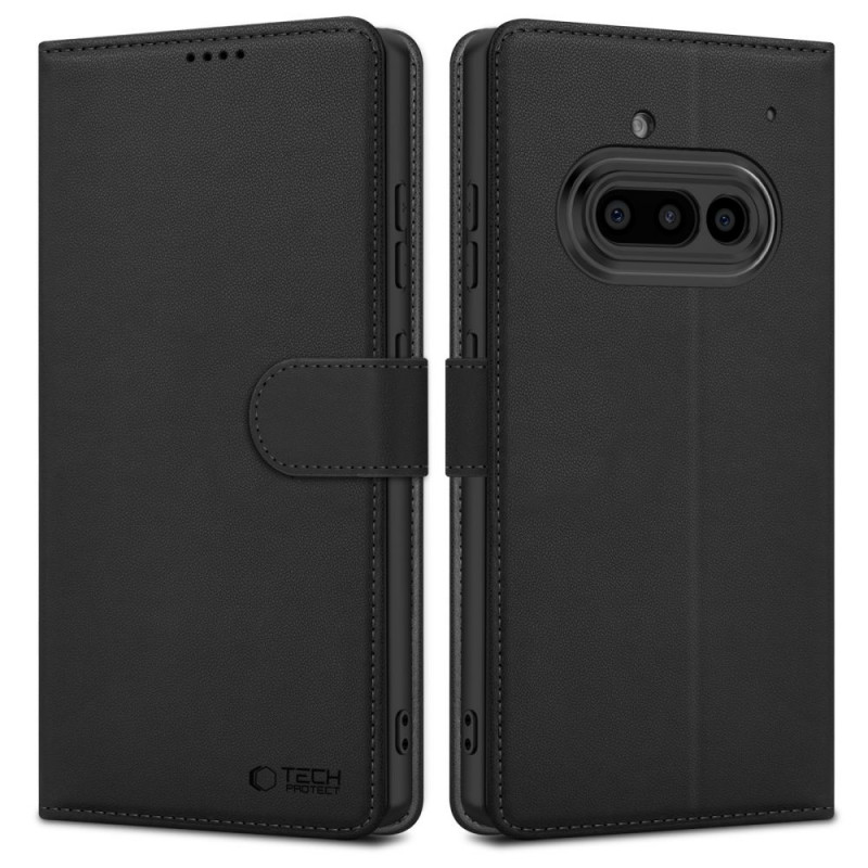 Tech-Protect Wallet Case for Nothing Phone 3a, Matte Black