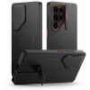 Tech-Protect Kevlar Aura MagSafe Case for Samsung Galaxy S25 Ultra, Black/Orange