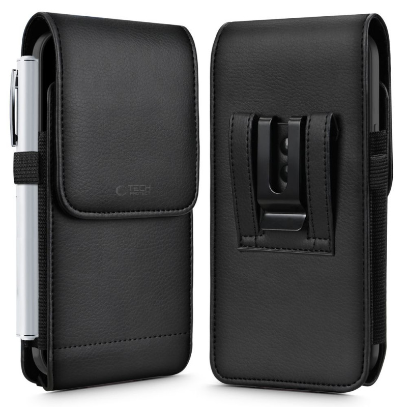Tech-Protect SM75 Universal Phone Holster Pouch for 5.8-6.8 Inch Smartphones, Black