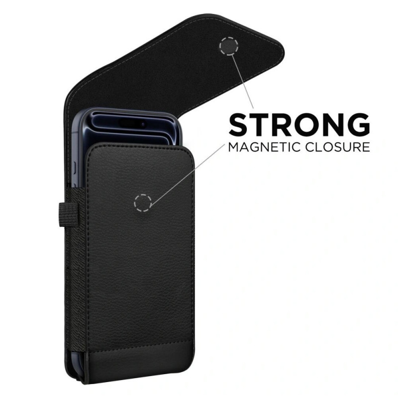 Tech-Protect SM75 Universal Phone Holster Pouch for 5.8-6.8 Inch Smartphones, Black