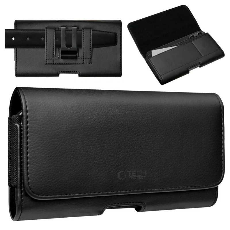 Tech-Protect SM80 THP4794 Universal Phone Holster Pouch for 5.8-6.8 Inch Smartphones, Black