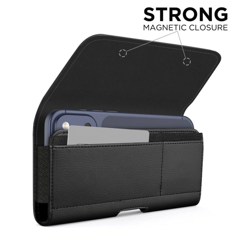 Tech-Protect SM80 THP4794 Universal Phone Holster Pouch for 5.8-6.8 Inch Smartphones, Black