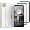 Tech-Protect Glass Fit+ Tempered Glass for Motorola Moto G56 5G (2 pcs), Black