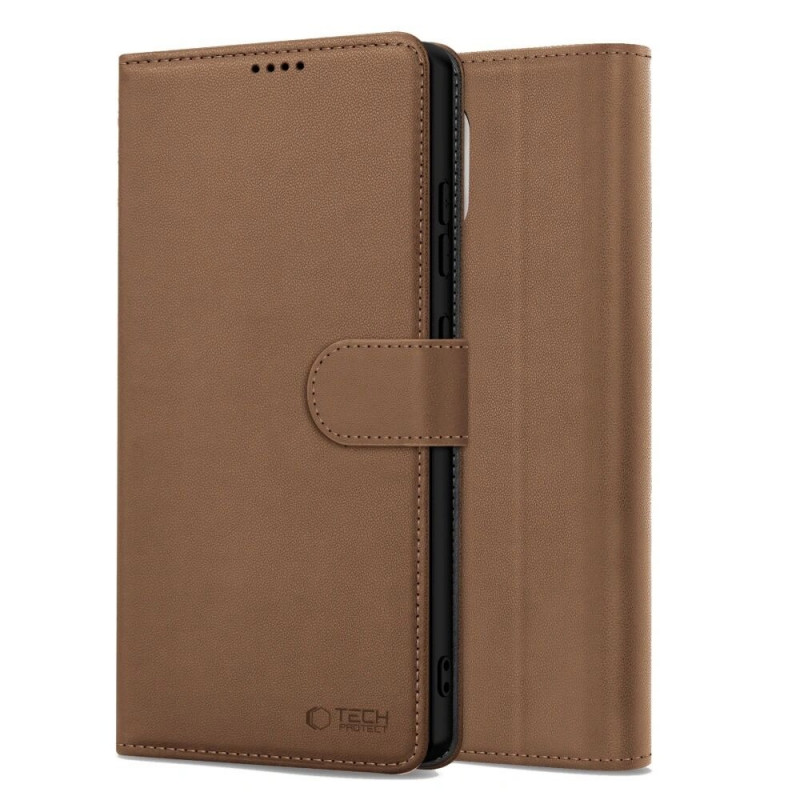 Tech-Protect Wallet Case for Apple iPhone 17e / 16e, Brown