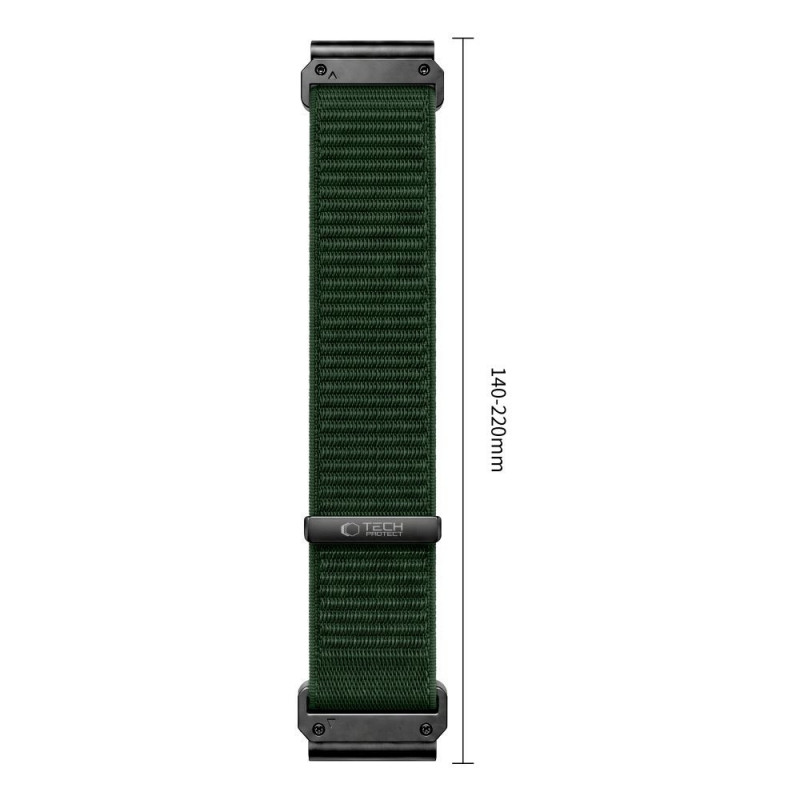 Tech-Protect NylonLoop Garmin Fenix 5X / 5X Plus / 6X / 6X Pro / 7X / 8 / 8 Pro / 9 / 9 Pro Watch Strap (51 mm), Military Green