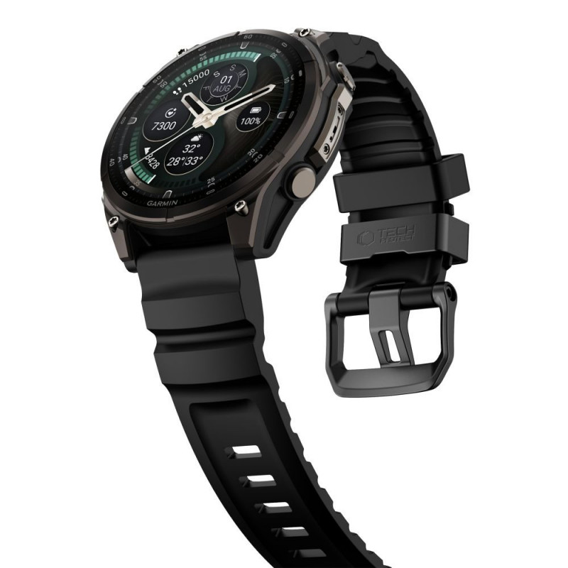 Tech-Protect Motion Garmin Fenix 5X / 5X Plus / 6X / 6X Pro / 7X / 8 / 8 Pro / 9 / 9 Pro Watch Strap (47 mm), Black