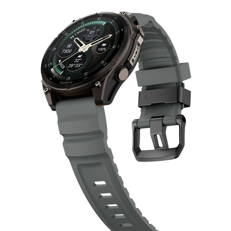 Tech-Protect Motion Garmin Fenix 5X / 5X Plus / 6X / 6X Pro / 7X / 8 / 8 Pro / 9 / 9 Pro Watch Strap (47 mm), Storm Grey