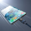 Choetech XCC-1068 PD 60W USB-C to USB-C Cable with Display, 1.2 m, Blue