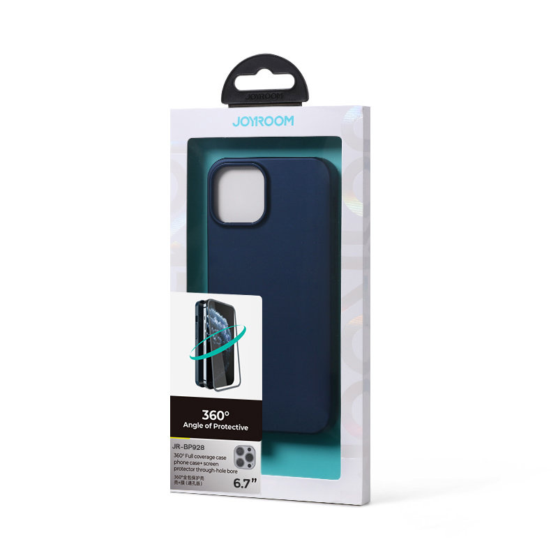 Joyroom 360 Full Case + Tempered Glass for Apple iPhone 13 Pro Max, JR-BP928, Blue