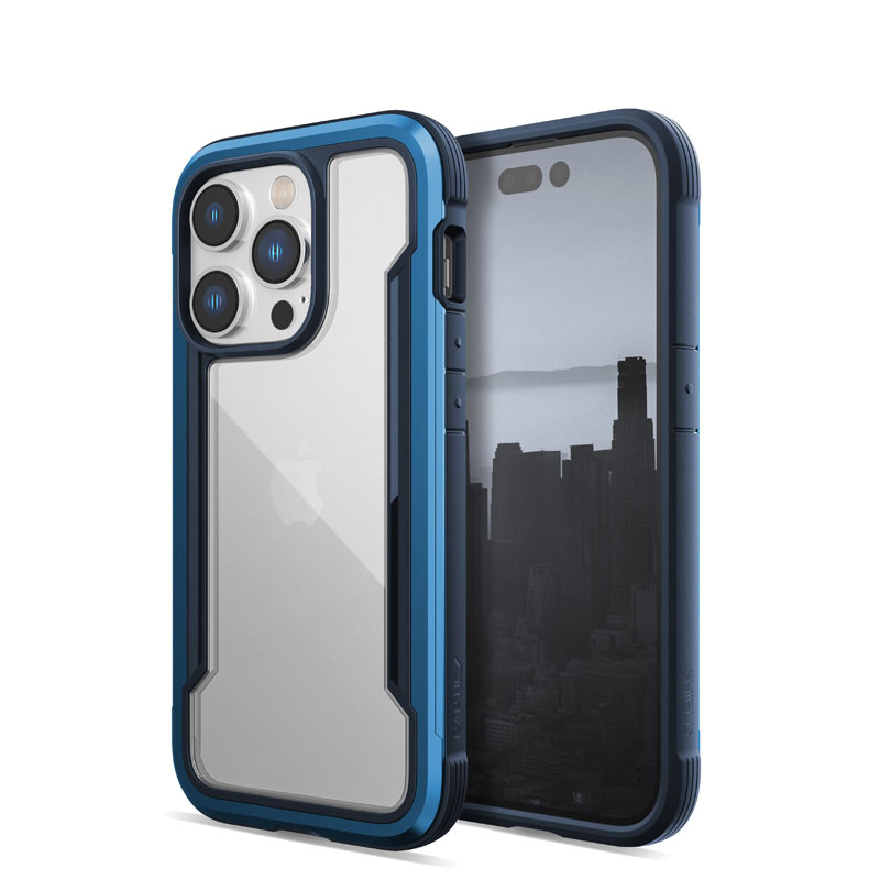 X-Doria Raptic Shield case for Apple iPhone 14 Pro, Marine Blue