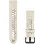 Garmin QuickFit band 20 mm, silicone, Cream / French Gray (010-14506-04)