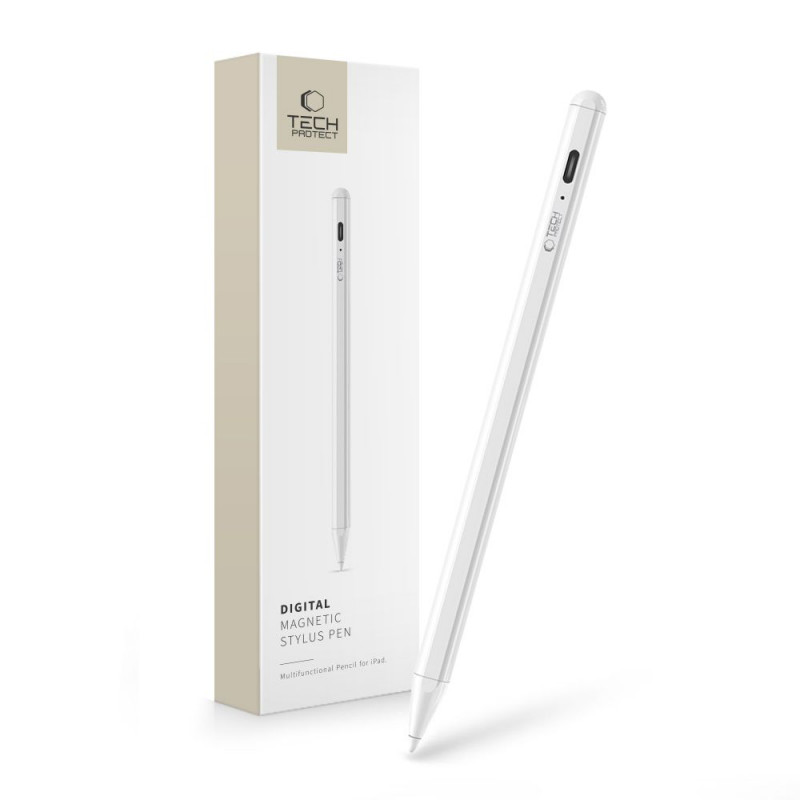 Tech-Protect Digital Stylus Pen for Apple iPad, White