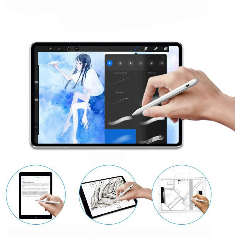 Tech-Protect Digital Stylus Pen for Apple iPad, White