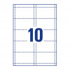 Avery Zweckform L4727-20 self-adhesive name badge labels, 90 x 54 mm, white