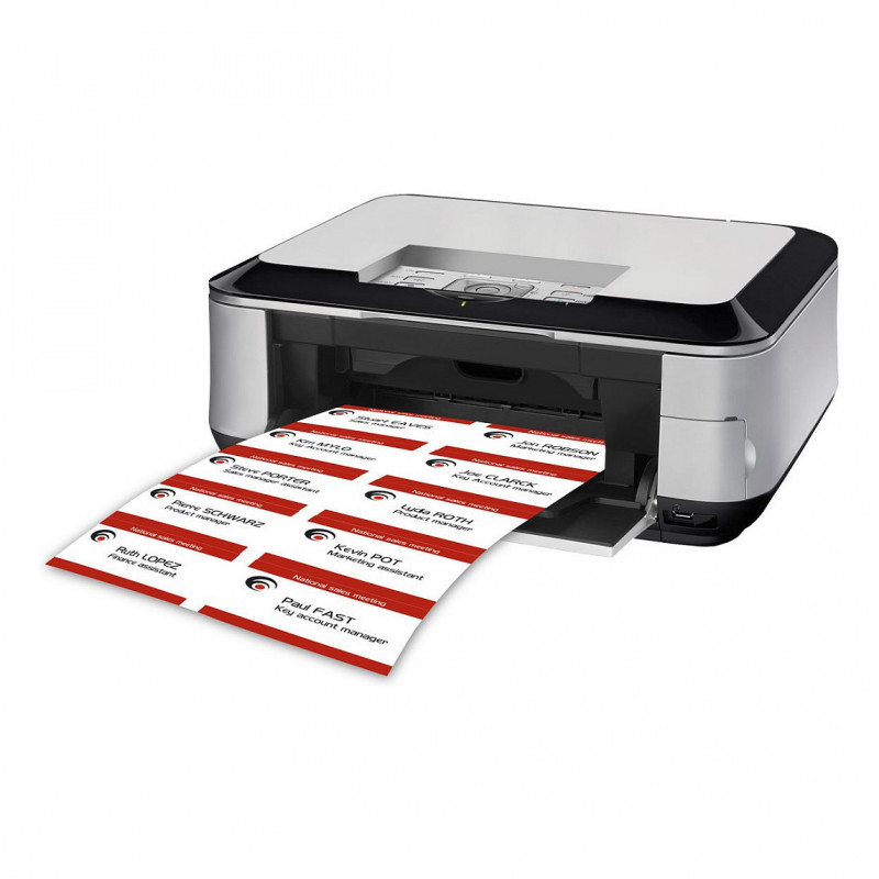 Avery Zweckform L4727-20 self-adhesive name badge labels, 90 x 54 mm, white
