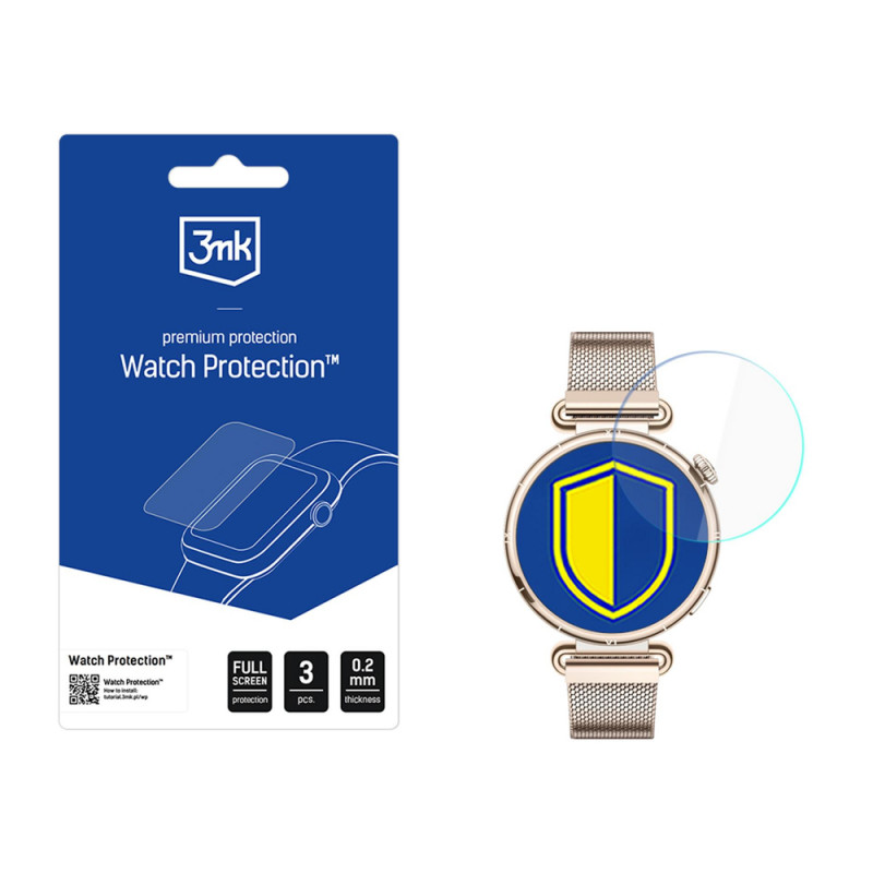 3MK FlexibleGlass Watch hybrid glass screen protector for Huawei Watch GT 6 41 mm