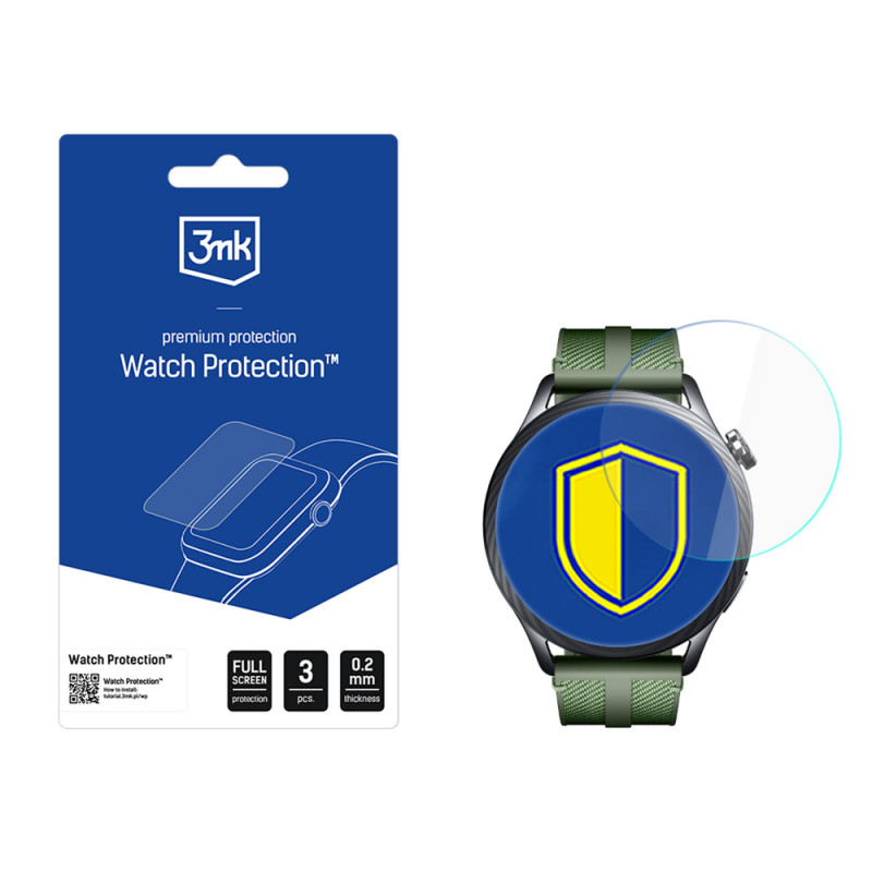 3MK FlexibleGlass Watch Xiaomi Watch S5 46 mm hybrid glass screen protector