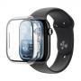 AmazingThing Radix FullGuard Glass Screen Protector with Case for Apple Watch Series 11 46 mm, Clear
