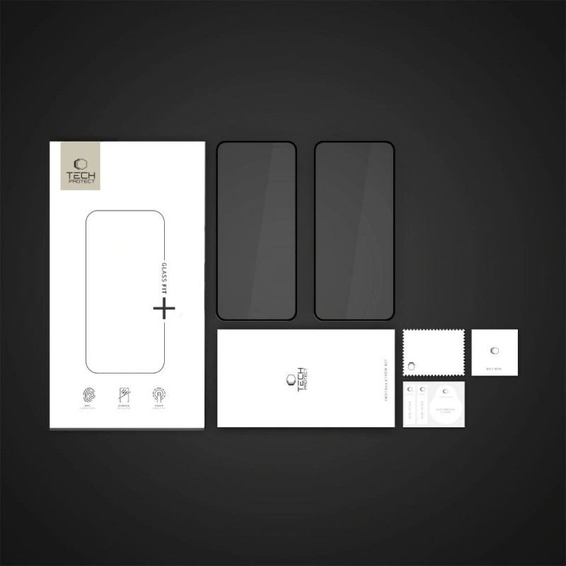 Tech-Protect Glass Fit+ Tempered Glass for Samsung Galaxy Xcover 7 / 7 Pro (2 pcs), Black