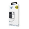 3MK Satin Armor MagCase MagSafe smartphone case for Apple iPhone 15 Pro Max, clear with black frame