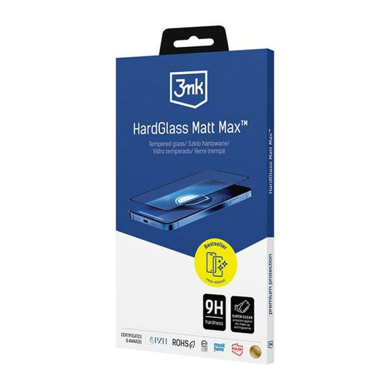 3MK HardGlass Matt Max tempered glass screen protector for Apple iPhone XS Max / 11 Pro Max, matte