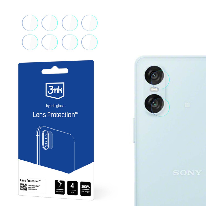3MK Lens Protection 3MK6068 hybrid glass camera lens protector for Sony Xperia 10 VI (4 pcs)