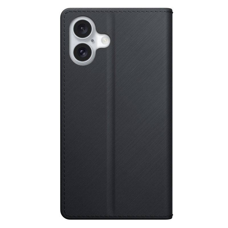 3MK Wallet Case for Apple iPhone 16 Plus, black