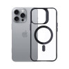 3mk Satin Armor MagCase with MagSafe for Apple iPhone 16 Pro, Clear with Black Frame
