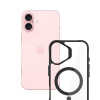 3mk Satin Armor MagCase with MagSafe for Apple iPhone 16 Plus (W-3SAMaCa-AiP16Plu-0), Clear with Black Frame