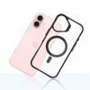 3mk Satin Armor MagCase with MagSafe for Apple iPhone 16 (W-3SAMaCa-AiP16-0), Clear with Black Frame