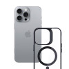 3mk Satin Armor MagCase with MagSafe for Apple iPhone 16 Pro Max (W-3SAMaCa-AiP16PM-0), Clear with Black Frame