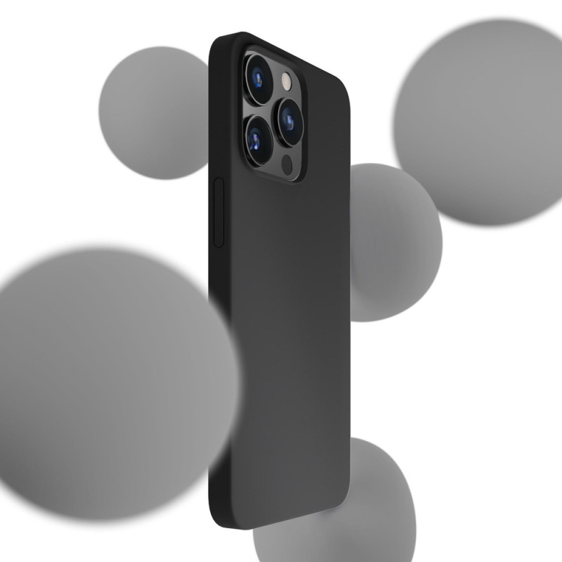3mk Silicone Case for Apple iPhone 16 Pro, Black