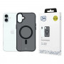 3mk Smoke MagCase with MagSafe for Apple iPhone 16 Plus (W-3SmoMaCa-AiP16Plu-0), Semi-Transparent