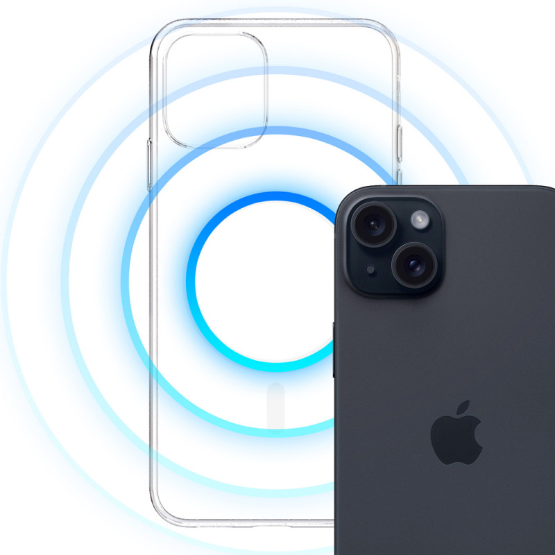 3mk Clear MagCase for Apple iPhone 15 Plus, Transparent