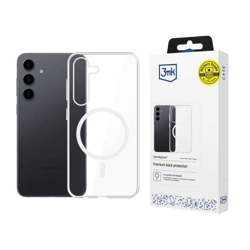 3mk Clear MagCase for Samsung Galaxy S24+, Transparent