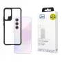 3MK Satin Armor Case+ W-3SArCaP-SaGa106-0 case for Samsung Galaxy A35 5G, transparent with black frame