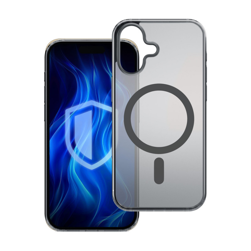 3MK Frosty MagCase case for Apple iPhone 16 Plus, black