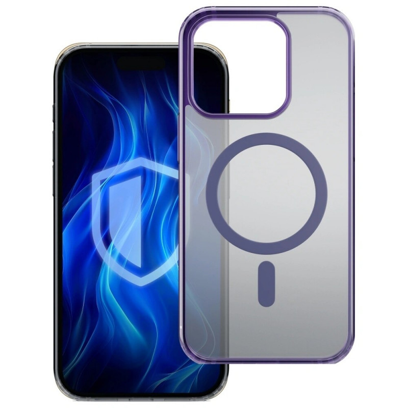 3MK Frosty MagCase MagSafe Smartphone Case for Apple iPhone 13 Pro, purple