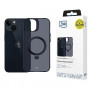 3MK Smoke Case Mag&Stand MagSafe Smartphone Case with Stand for Apple iPhone 14 Plus, black