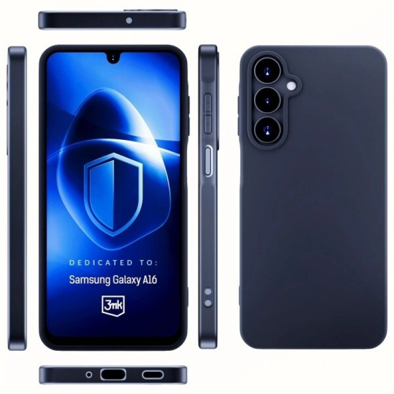 3MK Matt Case for Samsung Galaxy A16, black