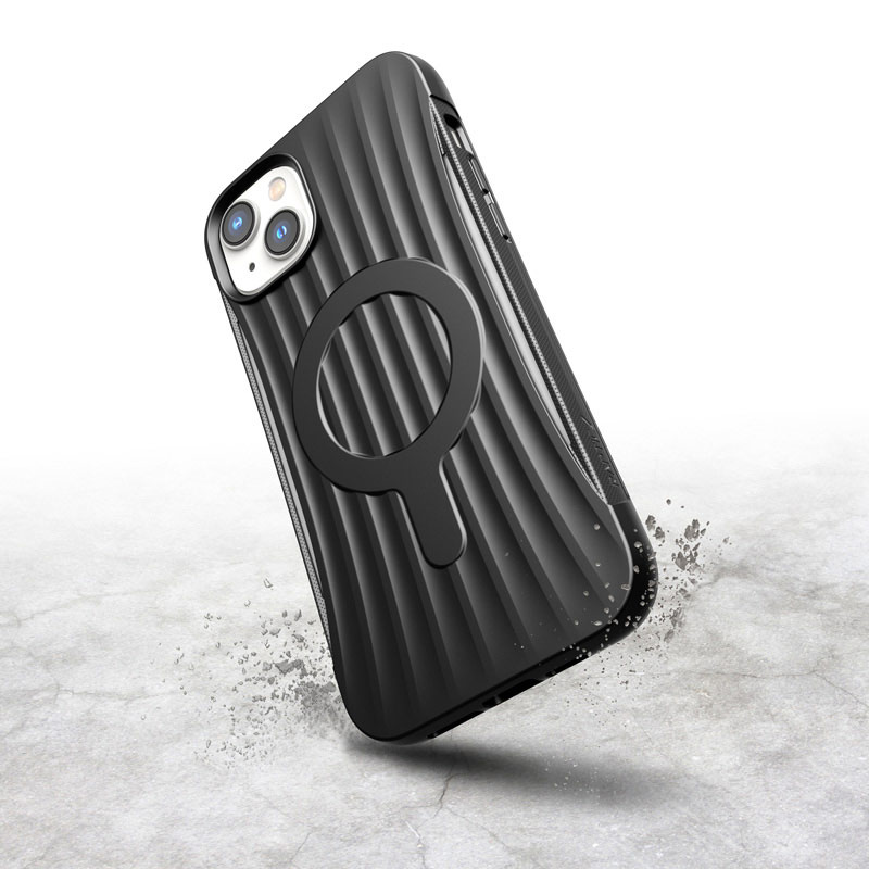 X-Doria Raptic Clutch MagSafe Case for Apple iPhone 14 Plus / 15 Plus, Black