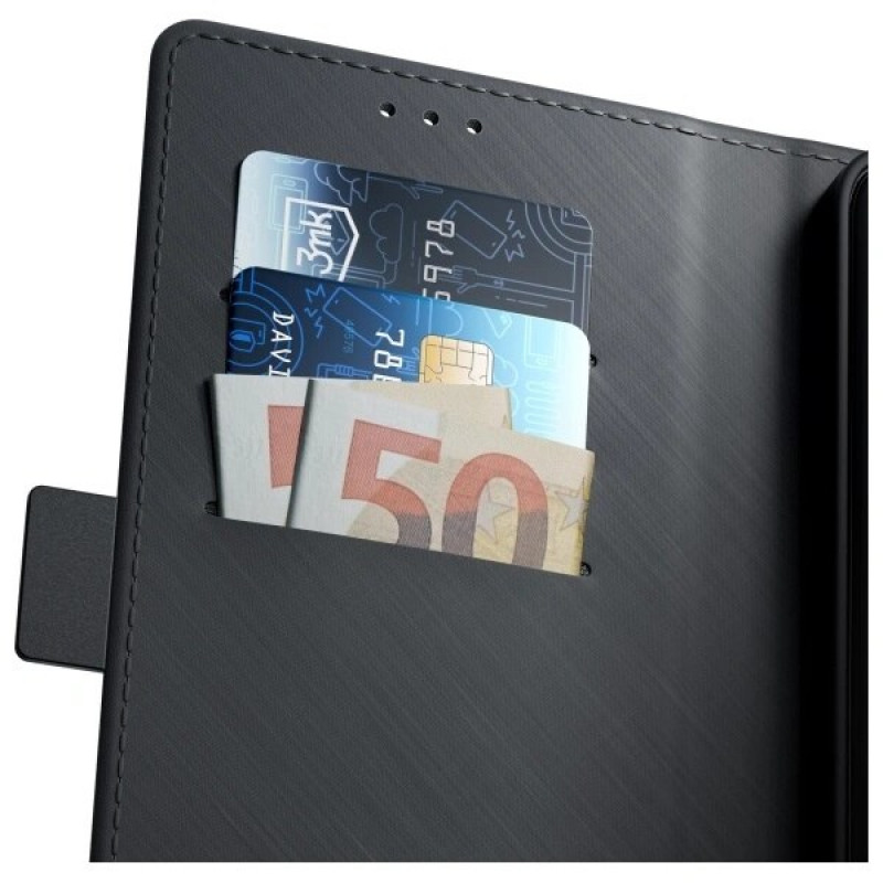 3MK Wallet Case for Samsung Galaxy A16, black