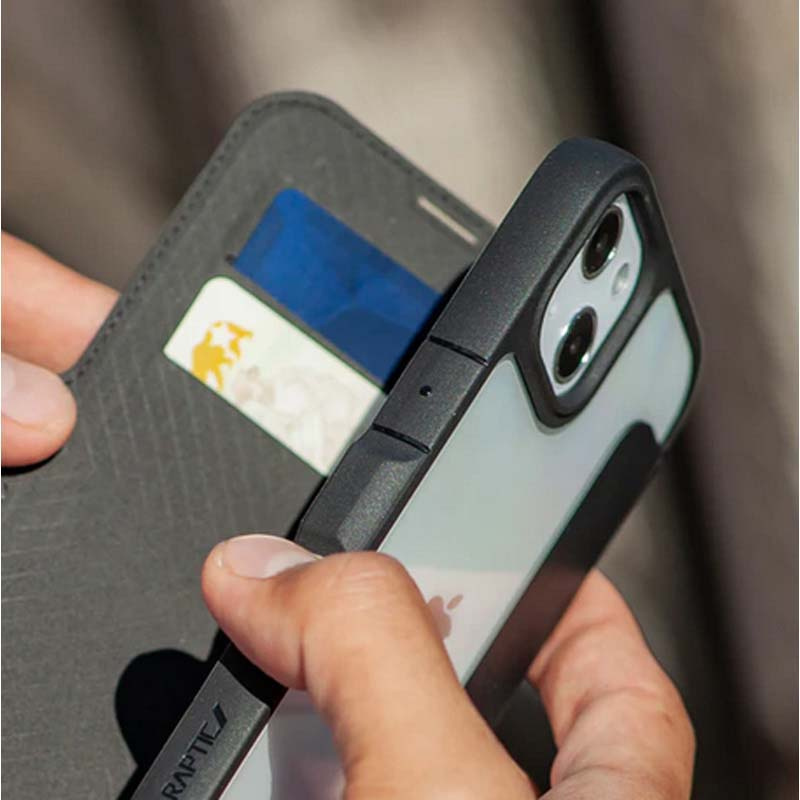 X-Doria Raptic Urban Folio Case for Apple iPhone 14 Plus / 15 Plus, Black