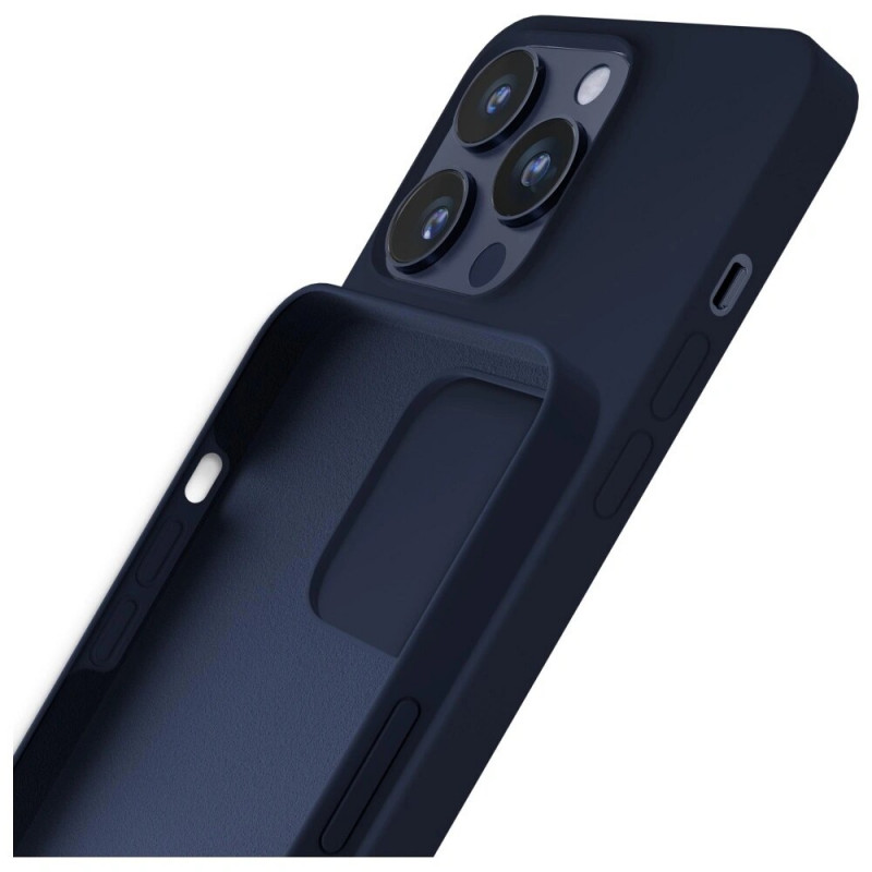 3MK Silicone Case for Apple iPhone 16 Pro Max, navy blue