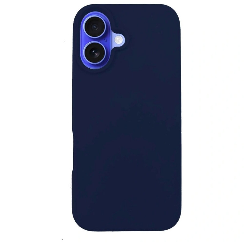 3MK Silicone Case for Apple iPhone 16 Plus, navy blue